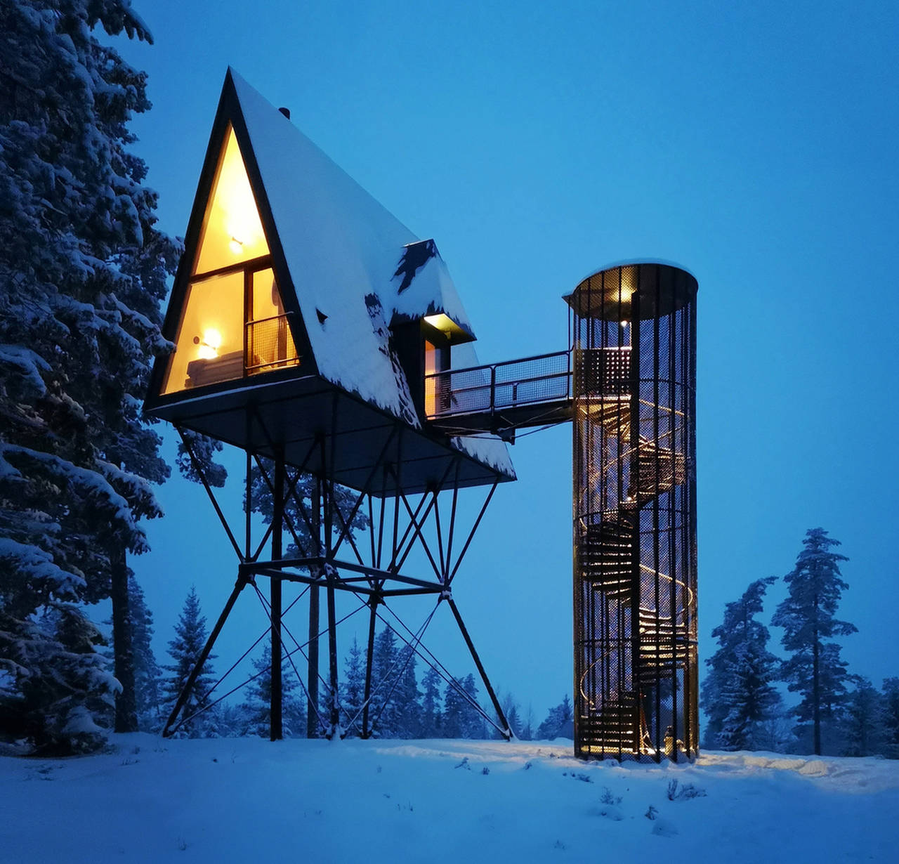 PAN Treetop cabins, Gjesasen, Norway