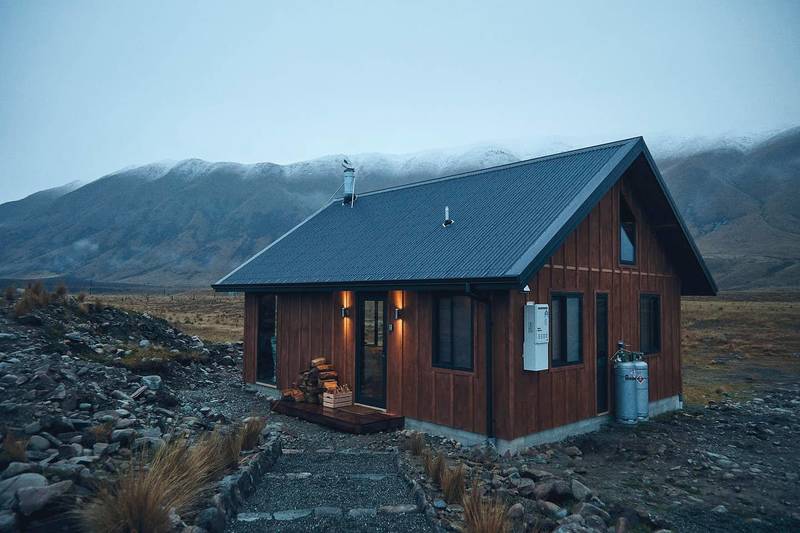 Sunset at the High country cabin