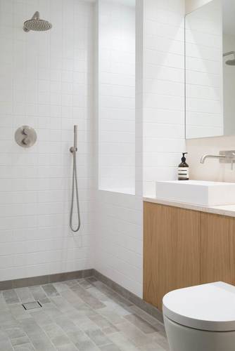 The modern and compact bathroom
