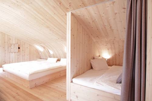 The two beds in the cabin