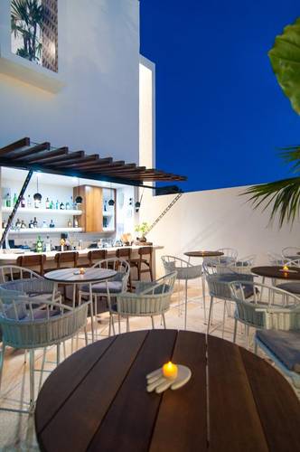 The rooftop bar and terrace