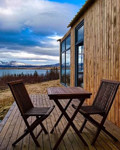 The private deck with a view
