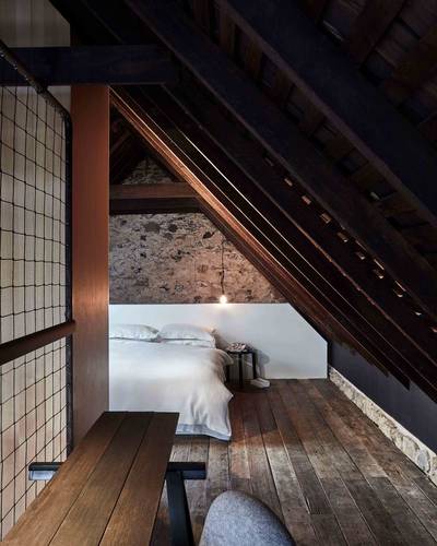 Bedroom of the barn house